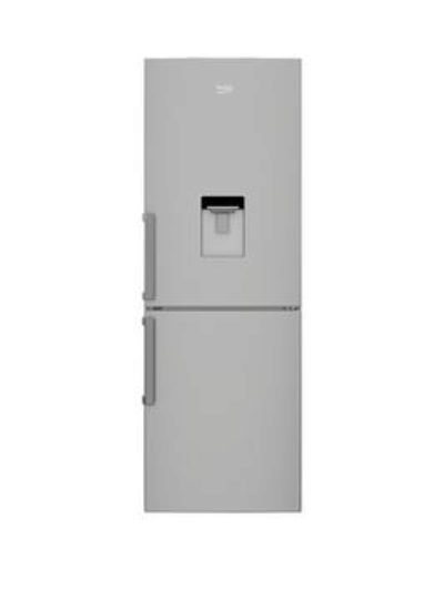 Beko Cfp1675Dx 60Cm Frost Free Fridge Freezer With Non Plumbed Water Dispenser - Silver Beko Cfp1675Dx 60Cm Frost Free Fridge Freezer With Non Plumbed Water Dispenser - Silver